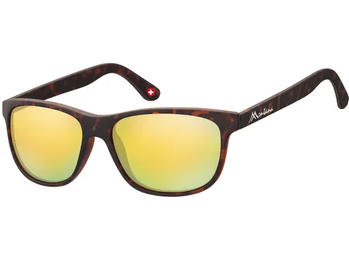 Zonnebril Montana met geel glas mat turtle