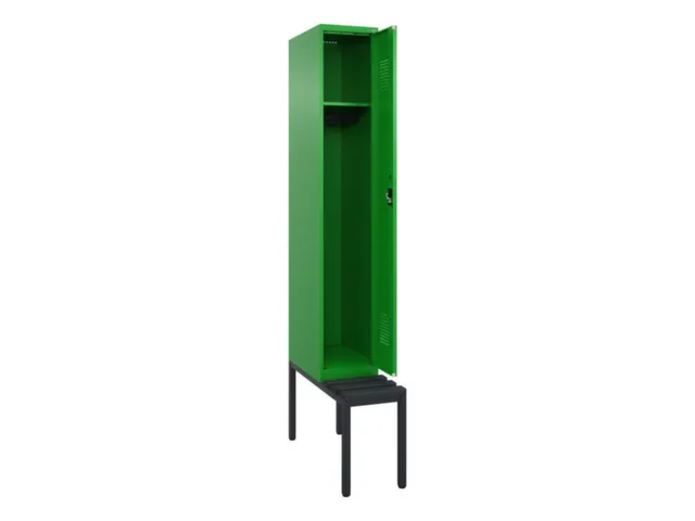 locker met bank,HxBxD 2120x300x815mm,1vak,vak B 300mm,cilinderslot