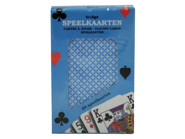 Speelkaarten premium blauw