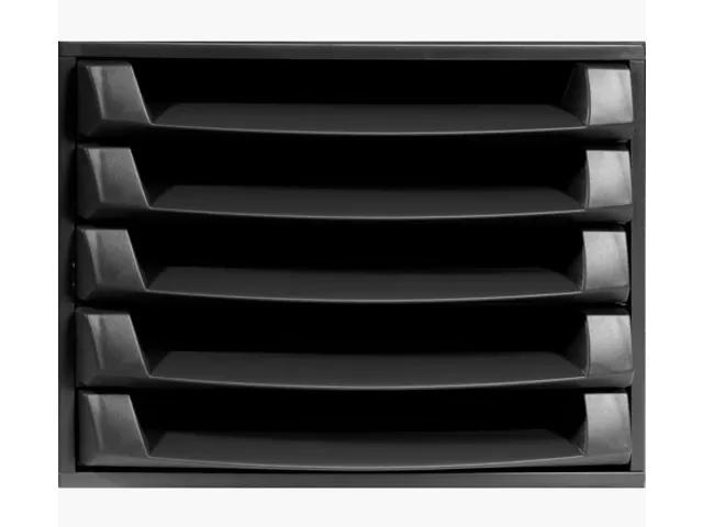 Ladenbox Exacompta Ecoblack Open Zwart 5 Laden A4+