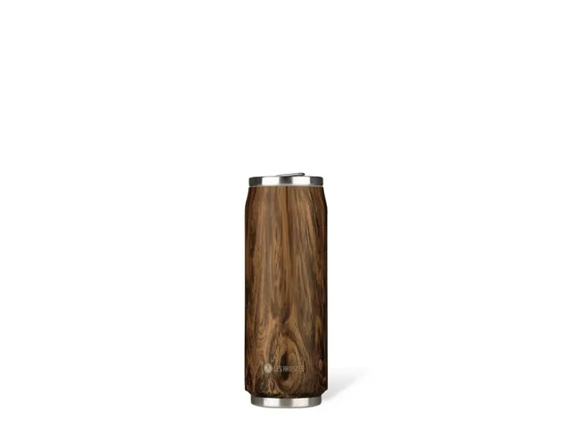 Thermosbeker Les Artistes Paris blik 500ml Wood met Rietje