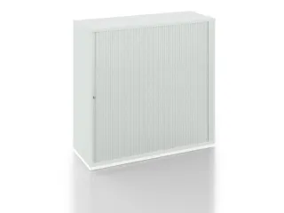 Jaloeziedeurkast 1200x1200x450mm Sokkel Kleur Wit Decor Lichtgrijs - 2