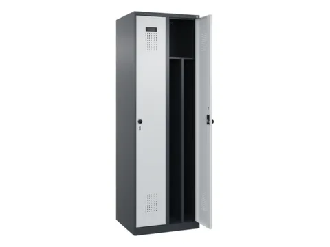 locker voor scheiding van kleding,HxBxD 1850x600x500mm,2vak