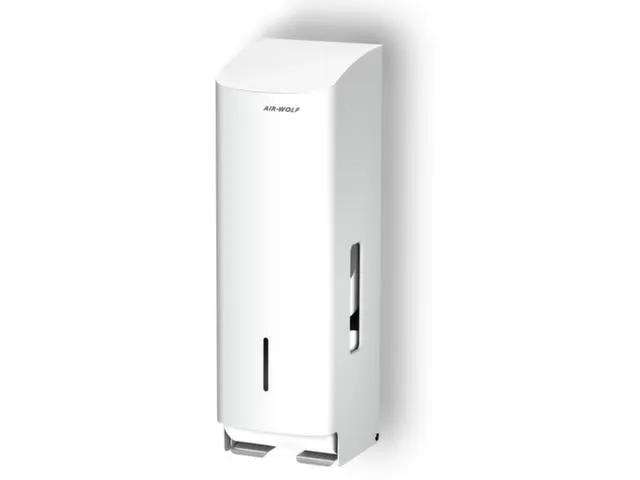 toiletpapierdispenser,HxBxD 377x117x130mm,v. 3rol(len),behuizing RVS