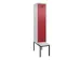 locker met bank,voor scheiding van kleding,HxBxD 2120x400x815mm,1vak