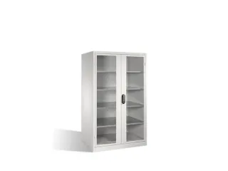 werkplaatskast,HxBxD 1950x1200x800mm,4xStalen bodem,cil.-slot - 1