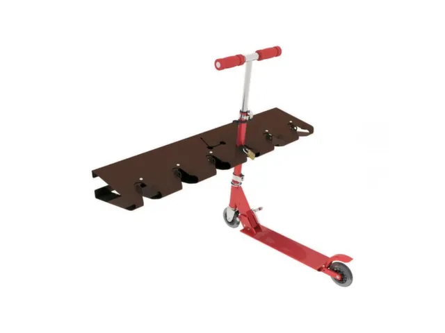 Steprek voor 6 steppen L 990mm eenzijdig RAL8017