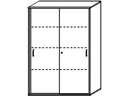 Schuifdeurkast 1540x1000x430mm Romp Beuken Decor Front Beuken