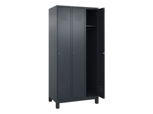 locker,HxBxD 1950x900x500mm,3vak,vak B 300mm,cil.-slot,voeten