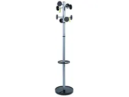 Stan 3 designkapstok zwart met 8 haken 175 cm met paraplubak