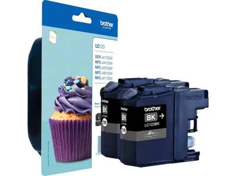 2x LC-123BK ZWARTE inktcartridges
