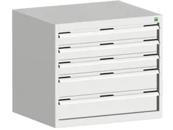 ladekast HxBxD 700x800x650mm 5laden romp RAL7035 front RAL7035