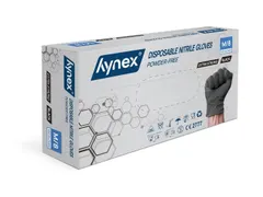 Handschoen Hynex nitril M zwart extra sterk 5gr 100 stuks