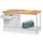 Werkbank Hxlxd 900x2000x700mm 4laden 1legbord Lichtgrijs