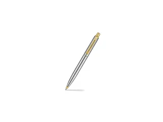 Balpen Sheaffer Sentinel 333 brushed chrome, PVD gold plated trims - 1