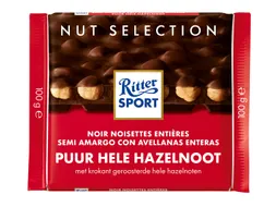 Chocolade Ritter Sport puur-hele hazelnoot 100gr
