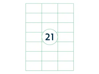 Etiket Rillstab 70x42.3mm Wit 2100 Stuks - 4