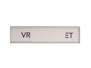 Design Schuifbord Aluminium Vrij Bezet Wit 150x40mm - 2