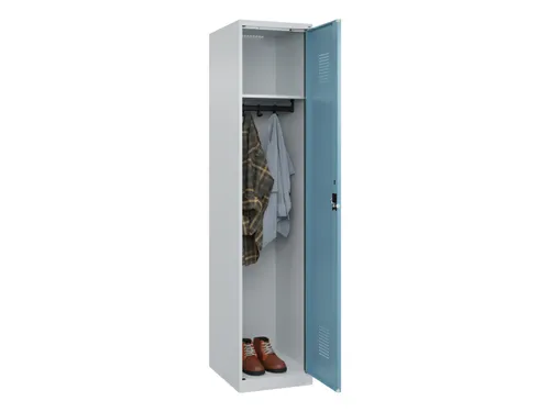 locker,HxBxD 1850x400x500mm,1vak,vak B 400mm,cil.-slot,staand op vloer