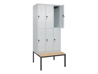 Dubbeldekse dekenkist,HxBxD 2120x900x815mm,3x2vak.,vak B 300mm - 2