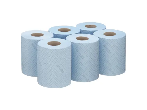 WypAll 6223 Reach Papieren Doekjes 1-laags Blauw 38x18,3cm 6 Rol