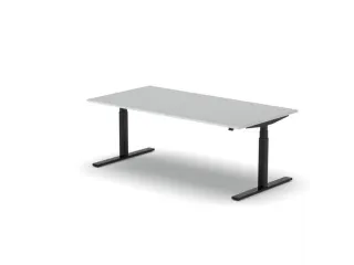 Elektrisch ihv bureau,HxBxD 650-1310x2000x1000mm,blad wit - 1