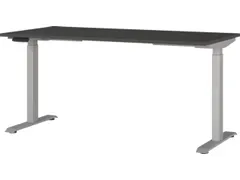 Elektrisch ihv bureau,HxBxD 720-1200x1600x800mm,blad grafiet