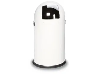 Push Afvalbak Staalplaat 33 Liter Hxd 690x375mm Wit - 2