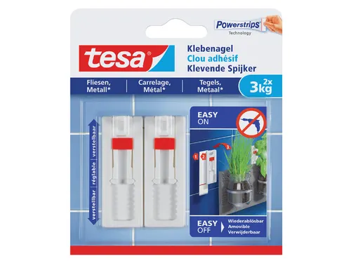 Klevende spijker Tesa tegels en metaal verstelbaar 3kg
