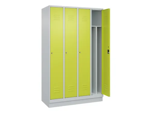 locker voor scheiding van kleding,HxBxD 1950x1200x500mm,4vak