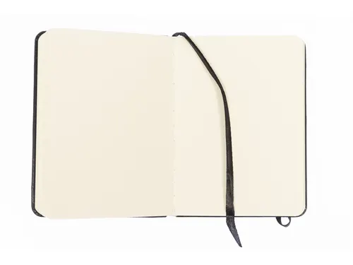 Schetsboek Kangaro A6 zwart PU hardcover 80 blad 140 grams roomwit pap