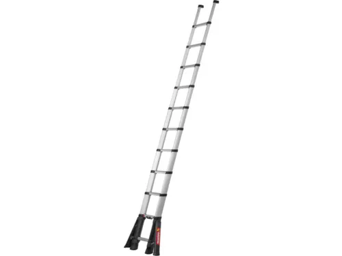telescopische aanlegladder,11trede(n),balk L 0,87-3,5m,geëloxeerd