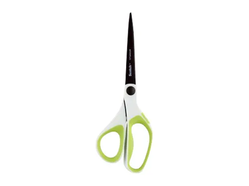 Schaar Scotch 20cm titanium met groot oog groen blister
