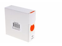 Etiket Rillprint 25mm 500st op rol fluor rood