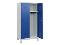 schoollocker,HxBxD 1630x800x500mm,2vak,vak B 400mm,draaigrendel,voeten