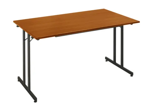 Klaptafel Vrijstaand 140x70 Cm Onderstel Zwart Blad Kersenhout