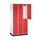 Dubbeldekse garderobekast,HxBxD 1950x920x500mm,3x2vak.,vak B 260mm