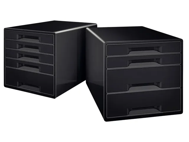 Ladenblok Leitz WOW CUBE A4 maxi 4 laden zwart