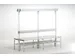 banc double,HxLxP 1650x1500x725mm,barres alu