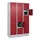 lockerkast,HxBxD 1950x1200x500mm,3x5vakken,vak B 400mm,cil.-slot