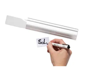 Aluminium wand klemlijst Magneethoudend 21cm - 6