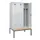 locker met bank,voor scheiding van kleding,HxBxD 2120x1200x815mm,3vak