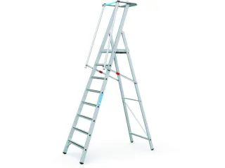 Platformladder Aluminium Bordes H X B X D 2070X 400X 400Mm 8Treden - 3