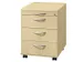 Caisson tiroirs Mobile 590x430x580mm 1 tiroir crayon 3 tiroirs Erable