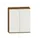 kantoorkast,HxBxD 1150x1000x430mm,decor romp noten,decor front wit