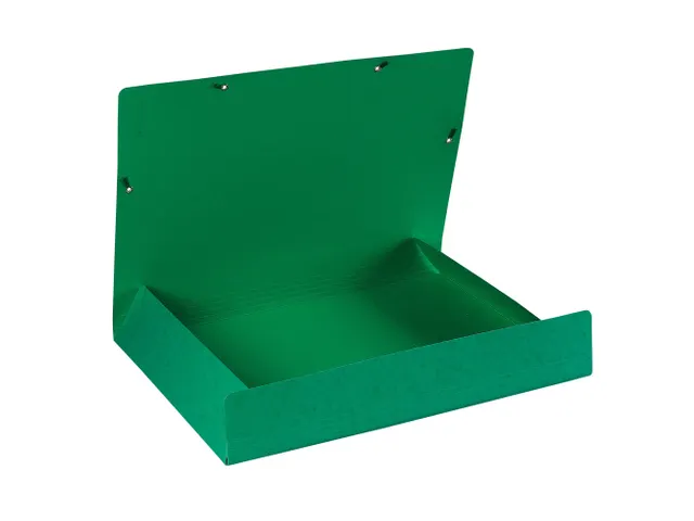 Elastomap met 3 kleppen glanskarton 600gm² - A3-Groen