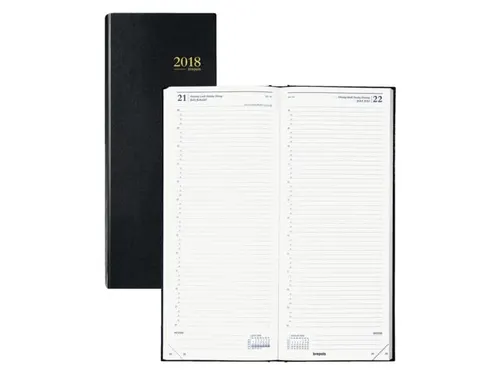 Agenda 2027 Brepols Saturnus Lima 1dag/1pagina zwart