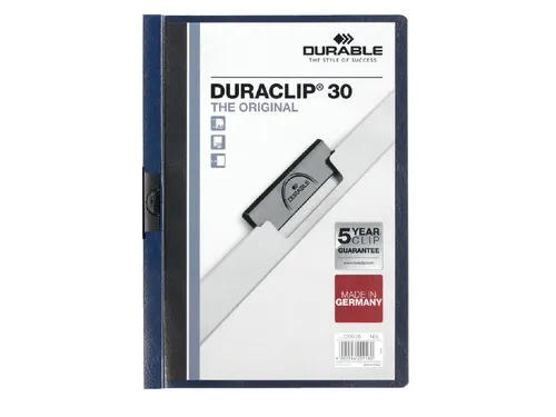 Klemmap Durable 2200 A4 3mm Nachtblauw