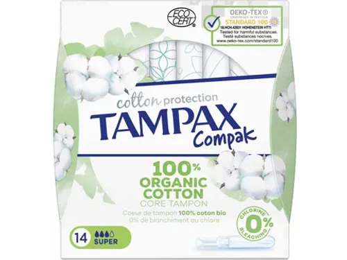 Cotton Super tampons, pak van 14 stuks