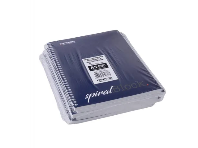 spiraalschrift A5 80 blad gelijnd donkerblauw